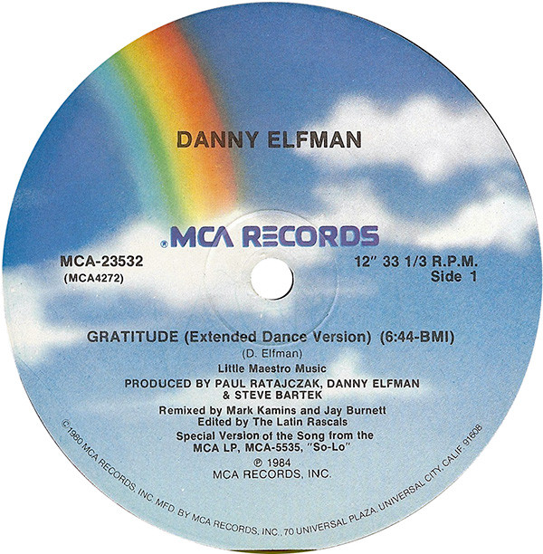 Danny Elfman - Gratitude | MCA Records (MCA-23532) - 3 Danny Elfman - Gratitude | MCA Records (MCA-23532) - 3