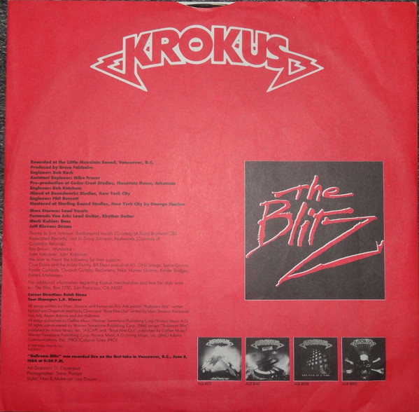 Krokus - The Blitz | Arista (AL 8-8243) - 5 Krokus - The Blitz | Arista (AL 8-8243) - 5