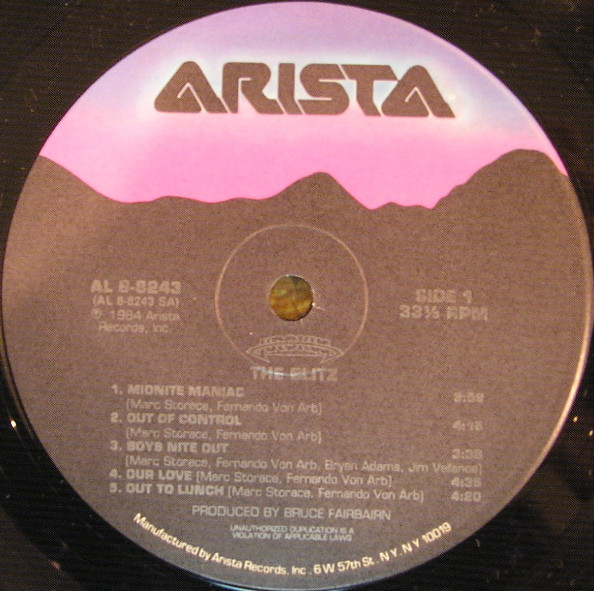 Krokus - The Blitz | Arista (AL 8-8243) - 3 Krokus - The Blitz | Arista (AL 8-8243) - 3