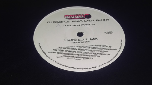 DJ Disciple - I Get High | Catch 22 Recordings (CATCH 037) - 3