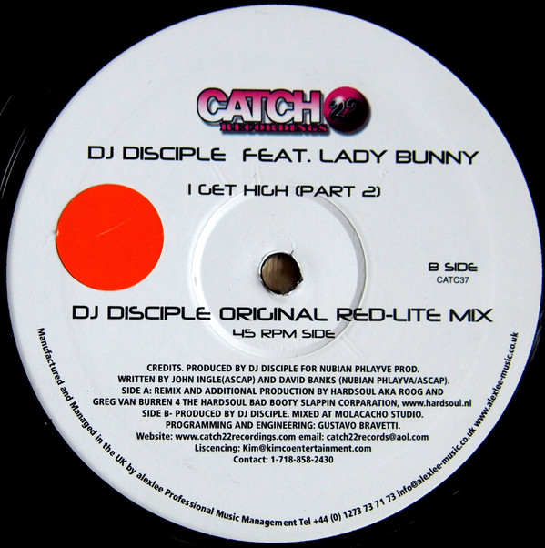 DJ Disciple - I Get High | Catch 22 Recordings (CATCH 037) - 2
