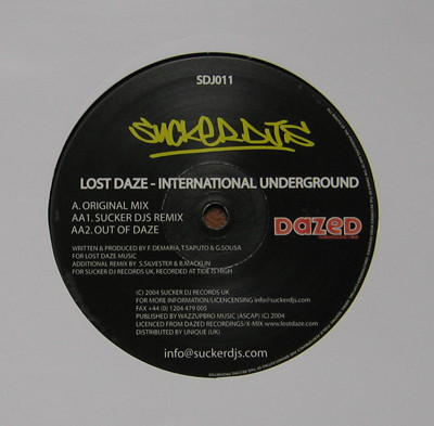 Lost Daze - International Underground | Suckerdj (SDJ011) - main Lost Daze - International Underground | Suckerdj (SDJ011) - main