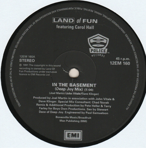 Land Of Fun Featuring Carol Hall - In The Basement | EMI (12EM 160) - 3