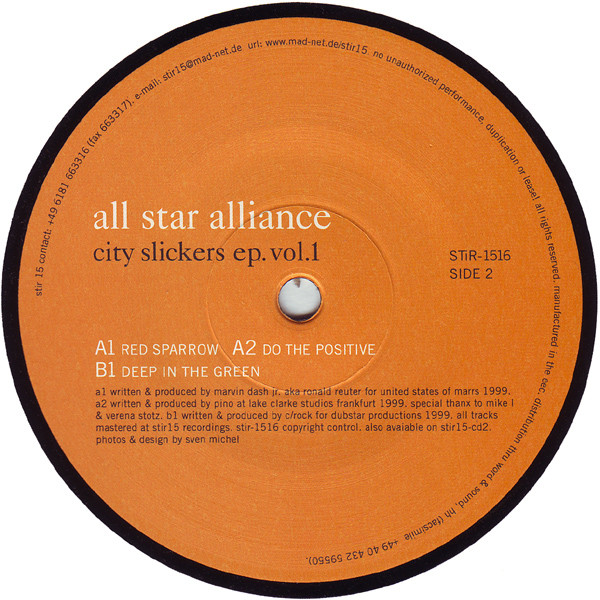 Various - All Star Alliance - City Slickers EP Vol. 1 | STIR15 Recordings (STiR-1516) - 3 Various - All Star Alliance - City Slickers EP Vol. 1 | STIR15 Recordings (STiR-1516) - 3