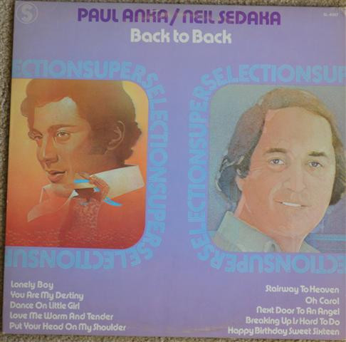 Paul Anka / Neil Sedaka - Back To Back | RCA (SL4007) - main Paul Anka / Neil Sedaka - Back To Back | RCA (SL4007) - main