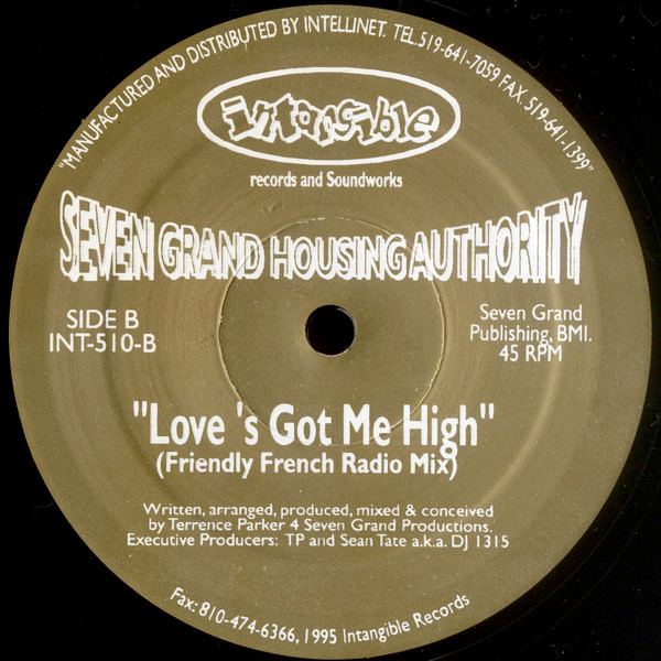 Seven Grand Housing Authority - Love's Got Me High | Intangible Records & Soundworks (INT-510) - 2 Seven Grand Housing Authority - Love's Got Me High | Intangible Records & Soundworks (INT-510) - 2