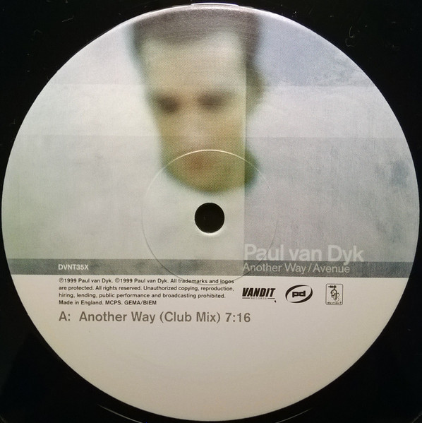 Paul van Dyk - Another Way / Avenue | Deviant Records (DVNT35X) - 3