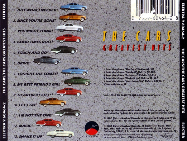 The Cars - The Cars Greatest Hits | Elektra (9 60464-2) - 2