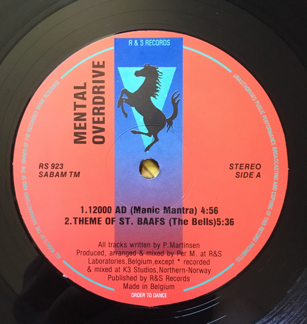 Mental Overdrive - 12000 AD | R & S Records (RS 923) - 3 Mental Overdrive - 12000 AD | R & S Records (RS 923) - 3
