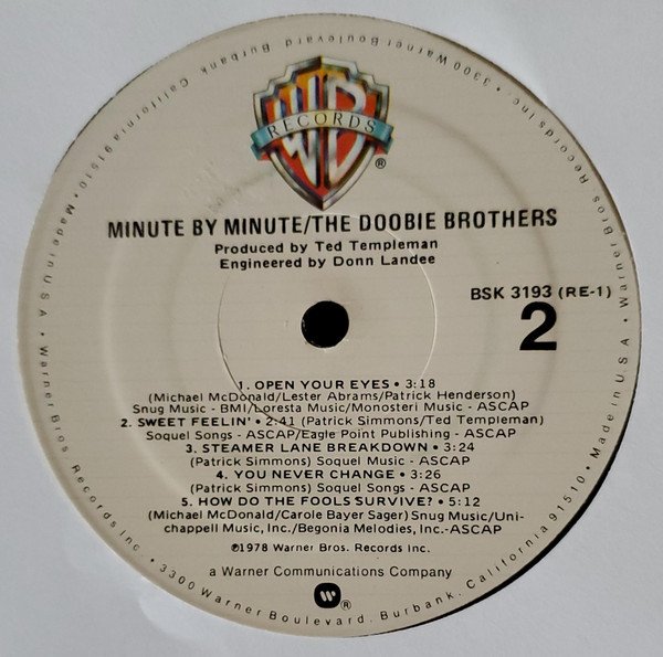 The Doobie Brothers - Minute By Minute | Warner Bros. Records (BSK 3193) - 4