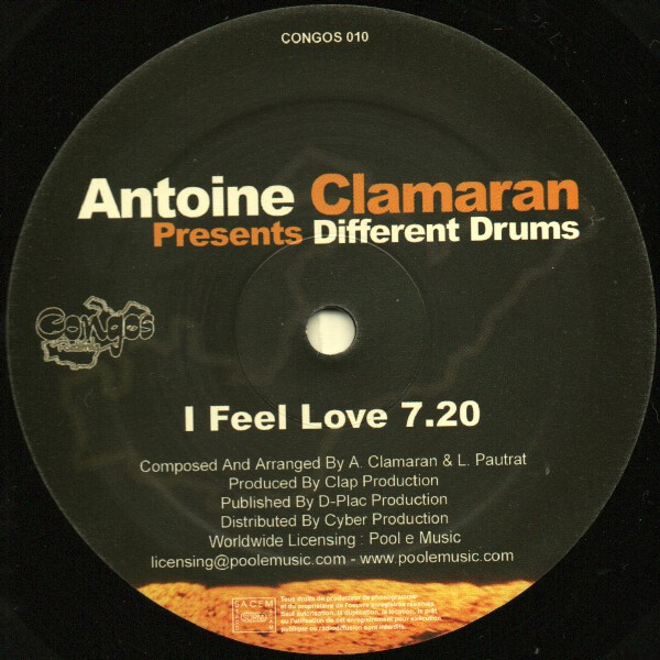 Antoine Clamaran Presents Different Drums - I Feel Love / Noize | Congos Records (Congos 010) - 2 Antoine Clamaran Presents Different Drums - I Feel Love / Noize | Congos Records (Congos 010) - 2