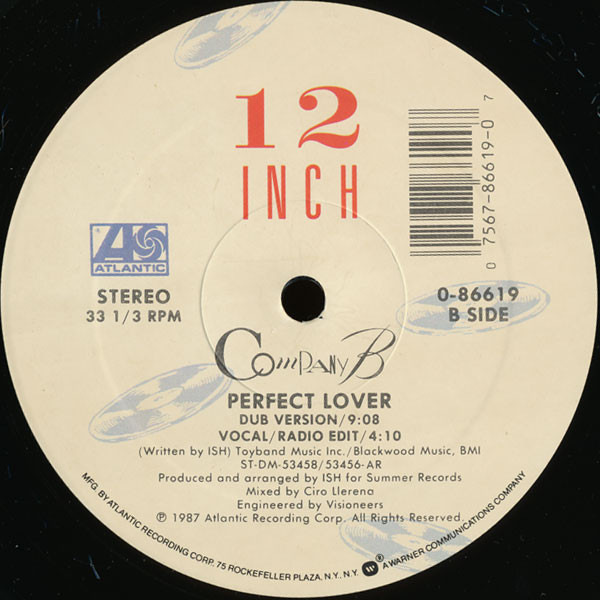 Company B - Perfect Lover | Atlantic (0-86619) - 2 Company B - Perfect Lover | Atlantic (0-86619) - 2