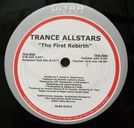 Trance Allstars - The First Rebirth | Ultra Europe (ULER 019-6) - 2