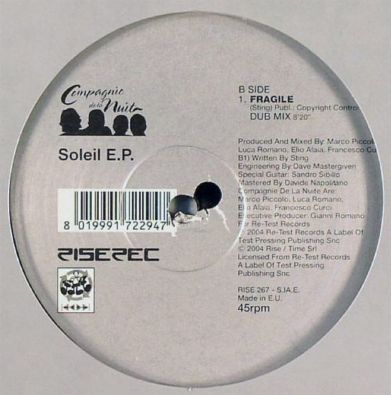 Compagnie De La Nuit - Soleil E.P. | Rise (RISE 267) - 2 Compagnie De La Nuit - Soleil E.P. | Rise (RISE 267) - 2