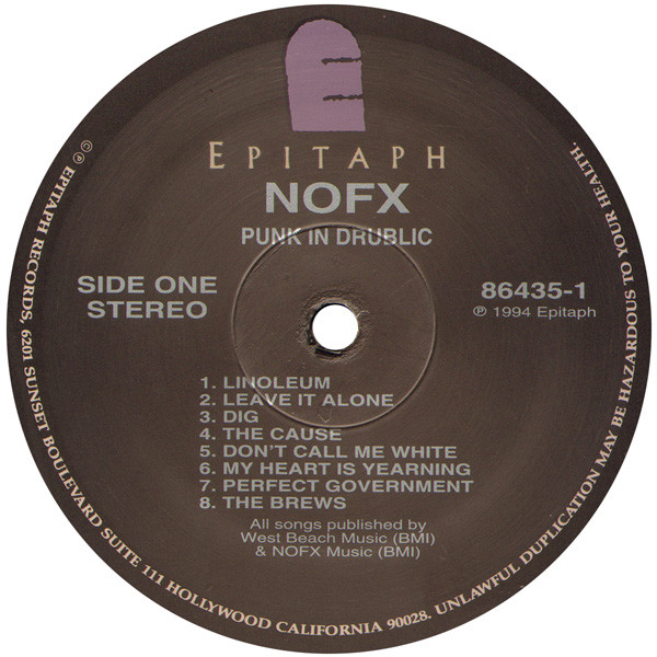 NOFX - Punk In Drublic | Epitaph (86435-1) - 3