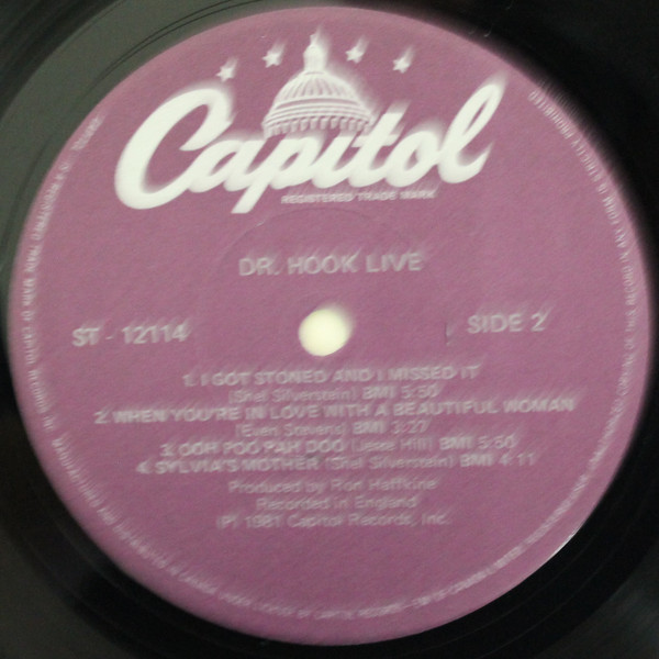 Dr. Hook - Live - In The U. K. | Capitol Records (ST-12114) - 4 Dr. Hook - Live - In The U. K. | Capitol Records (ST-12114) - 4