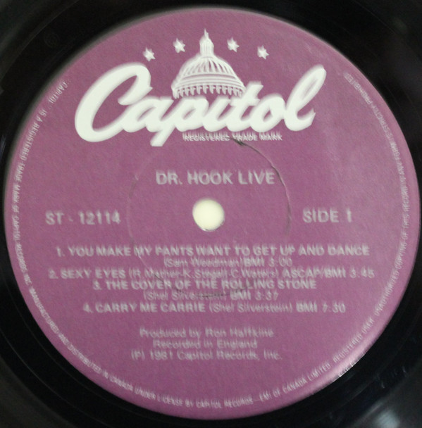 Dr. Hook - Live - In The U. K. | Capitol Records (ST-12114) - 3 Dr. Hook - Live - In The U. K. | Capitol Records (ST-12114) - 3