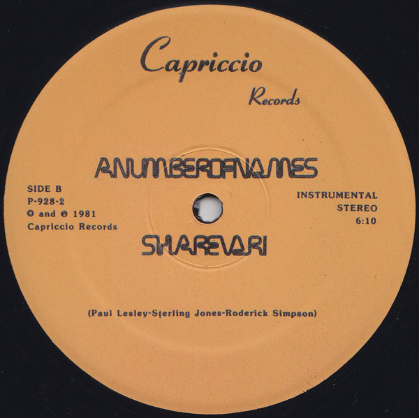 A Number Of Names - Sharevari | Capriccio Records (P-928) - 2 A Number Of Names - Sharevari | Capriccio Records (P-928) - 2