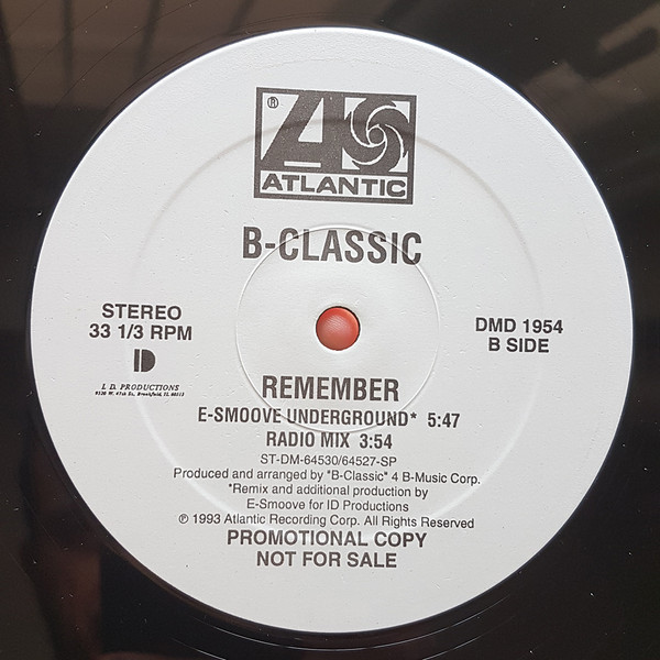 B-Classic - Remember | Atlantic (DMD 1954) - 2