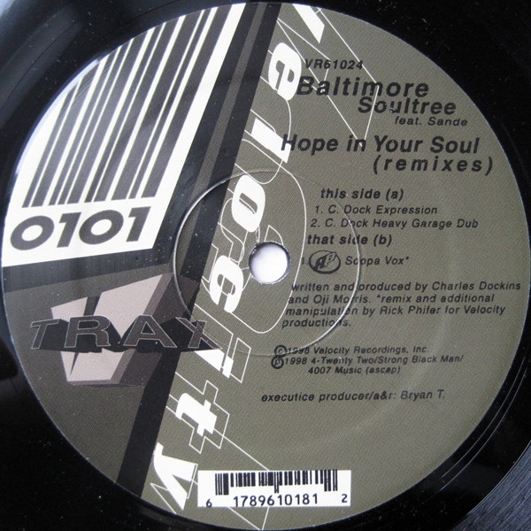 Baltimore Soul Tree Feat. Sandé - Hope In Your Soul (Remixes) | Velocity Recordings (VR61024) - 2 Baltimore Soul Tree Feat. Sandé - Hope In Your Soul (Remixes) | Velocity Recordings (VR61024) - 2