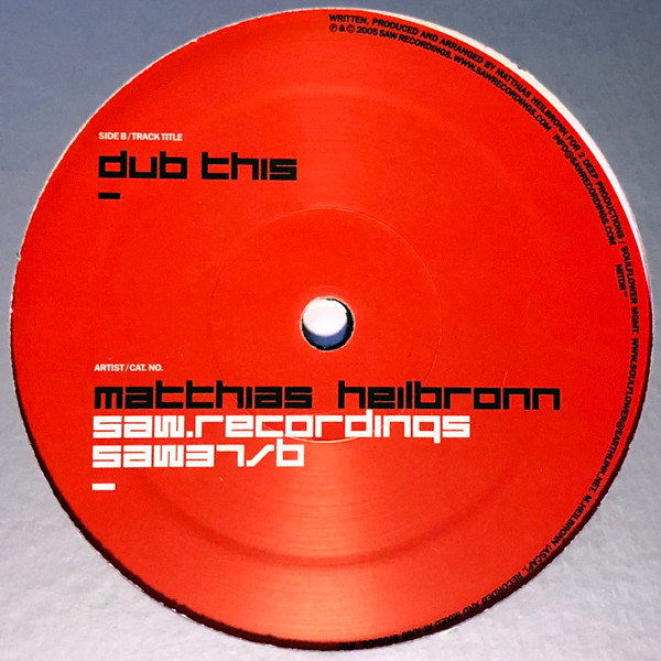Matthias Heilbronn - Like This | Saw Recordings (SAW37) - 2