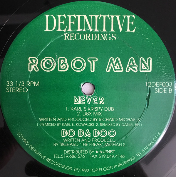 Robotman - Never | Definitive Recordings (12DEF003) - 2