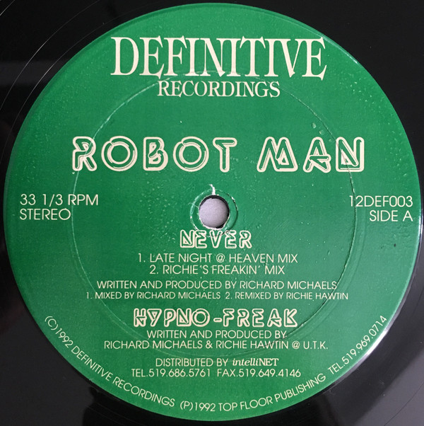 Robotman - Never | Definitive Recordings (12DEF003)