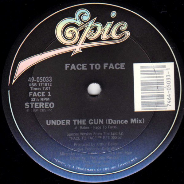 Face To Face - Under The Gun | Epic (49-05033) - 3