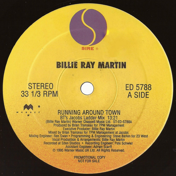BillieRayMartin - Running Around Town | Sire (ED-5788) - 2
