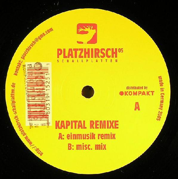 Rocco Branco - Kapital Remixe | Platzhirsch Schallplatten (PLATZHIRSCH 05)