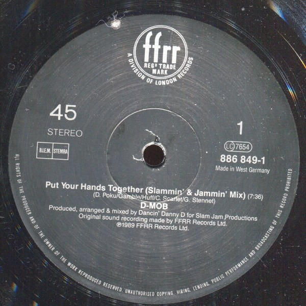 D Mob - Put Your Hands Together | FFRR (886 849-1) - 3 D Mob - Put Your Hands Together | FFRR (886 849-1) - 3