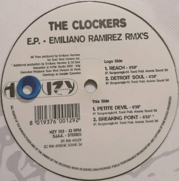 The Clockers - E.P. - Emiliano Ramirez Rmx's | Houzy Records (HZY003) - 3