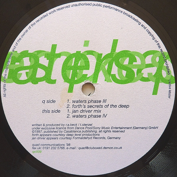 Taucher - Waters (Remixes) | Quad Communications (qc009)