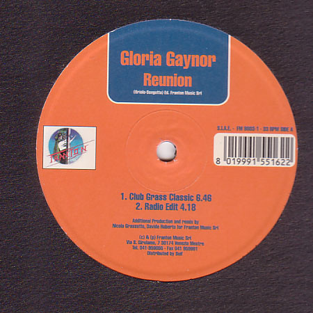 Gloria Gaynor - Reunion | Franton (FM 9803-1) - main