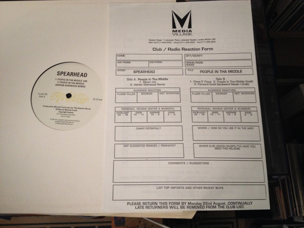 Spearhead - People In Tha Middle | Capitol Records (12CLDJ 724) - 4 Spearhead - People In Tha Middle | Capitol Records (12CLDJ 724) - 4