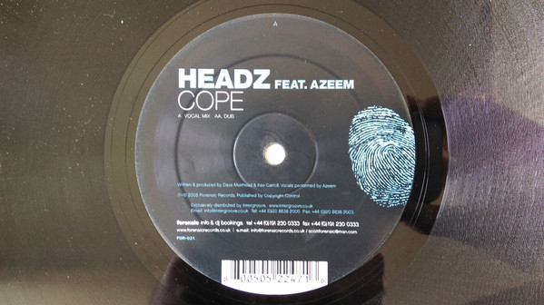 Headz Feat. Azeem - Cope | Forensic Records (FOR-031) - 3