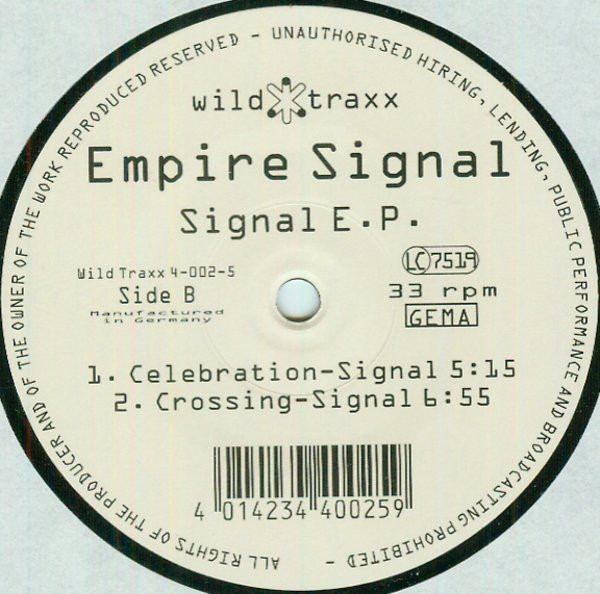Empire Signal - Signal E.P. | Wild Traxx (Wild Traxx 4-002-5) - 3