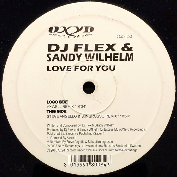 DJ Flex  &  Sandy Wilhelm - Love For You | Oxyd Records (Ox5153) - main