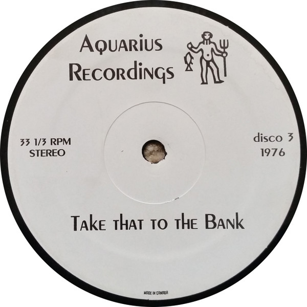 Paul Jacobs - Take That To The Bank | Aquarius Recordings (DISCO 03) - main