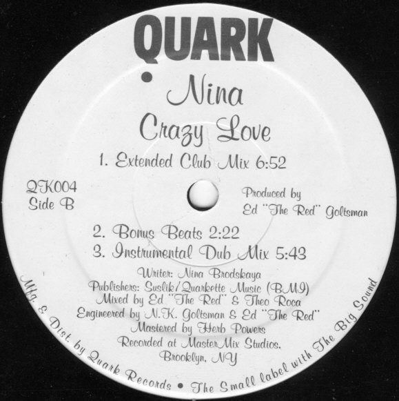 Nina - Crazy Love | Quark (QK004) - 2