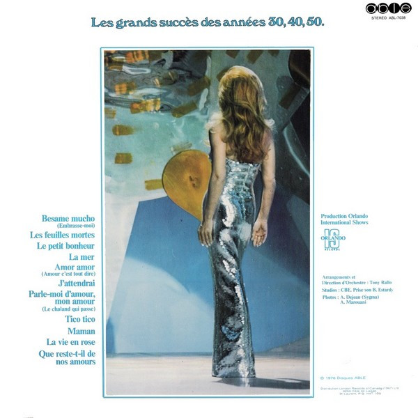 Dalida - "Coup De Chapeau Au Passé" | Able (ABL-7038) - 3 Dalida - "Coup De Chapeau Au Passé" | Able (ABL-7038) - 3