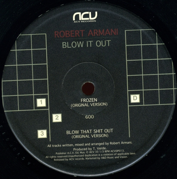 Robert Armani - Blow It Out | ACV (ACVDP 013) - 6 Robert Armani - Blow It Out | ACV (ACVDP 013) - 6