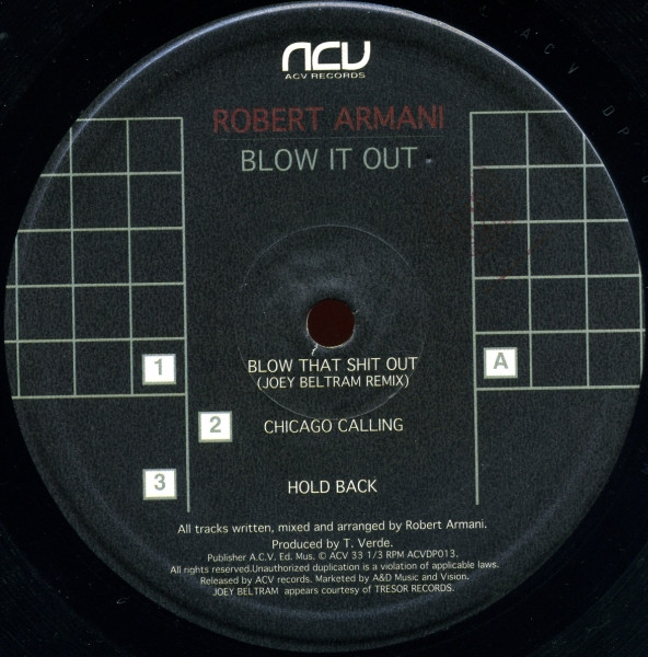 Robert Armani - Blow It Out | ACV (ACVDP 013) - 3 Robert Armani - Blow It Out | ACV (ACVDP 013) - 3