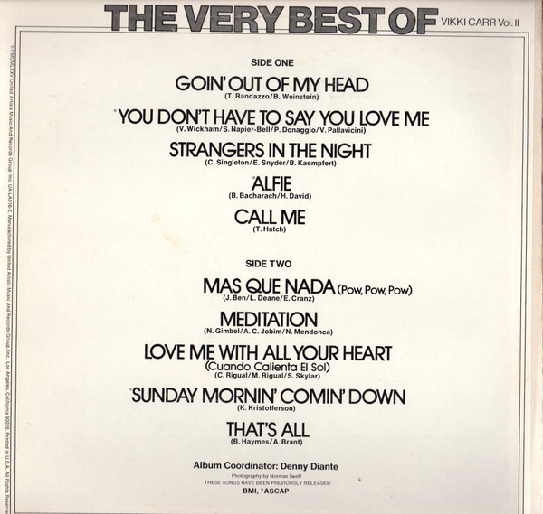 The Very Best Of Vikki Carr Vol. II
