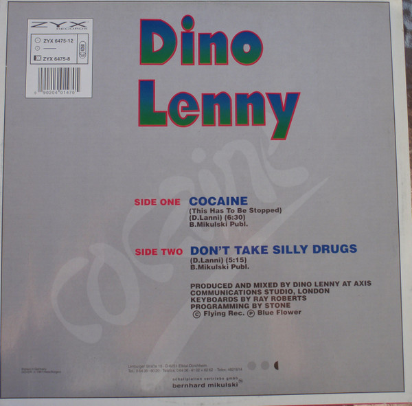 Dino Lenny - Cocaine (This Has To Be Stopped) | ZYX Records (ZYX 6475-12) - 2