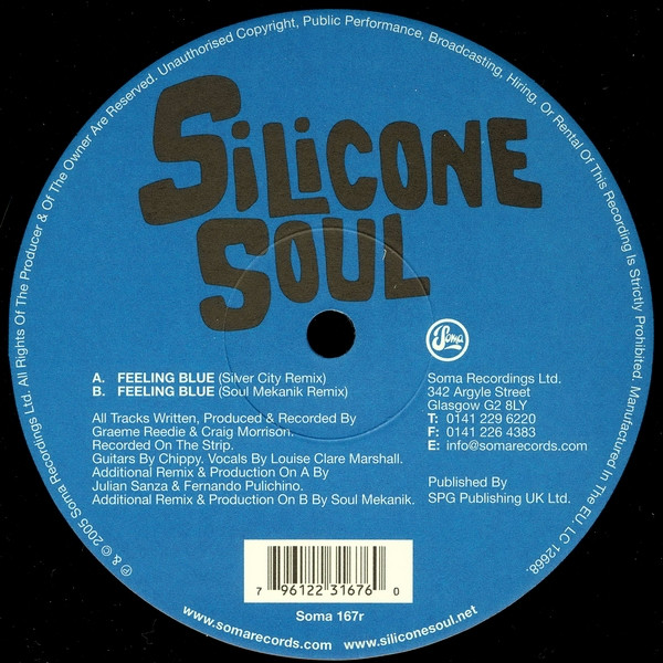 Silicone Soul - Feeling Blue | Soma Quality Recordings (Soma 167r) - 3 Silicone Soul - Feeling Blue | Soma Quality Recordings (Soma 167r) - 3