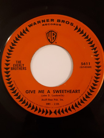 The Everly Brothers - Give Me A Sweetheart | Warner Bros. Records (5611) - 2