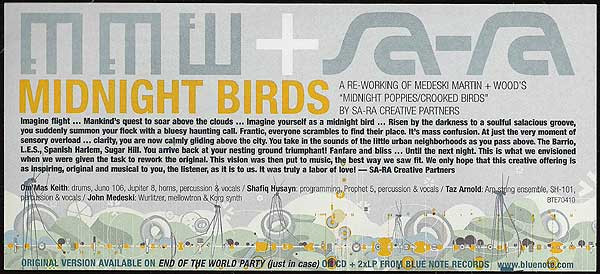 Medeski Martin & Wood + Sa-Ra Creative Partners - Midnight Birds | Blue Note (BTE70410)