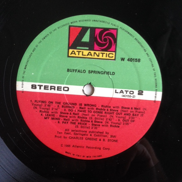 Buffalo Springfield - Buffalo Springfield | ATCO Records (W 40158) - 4
