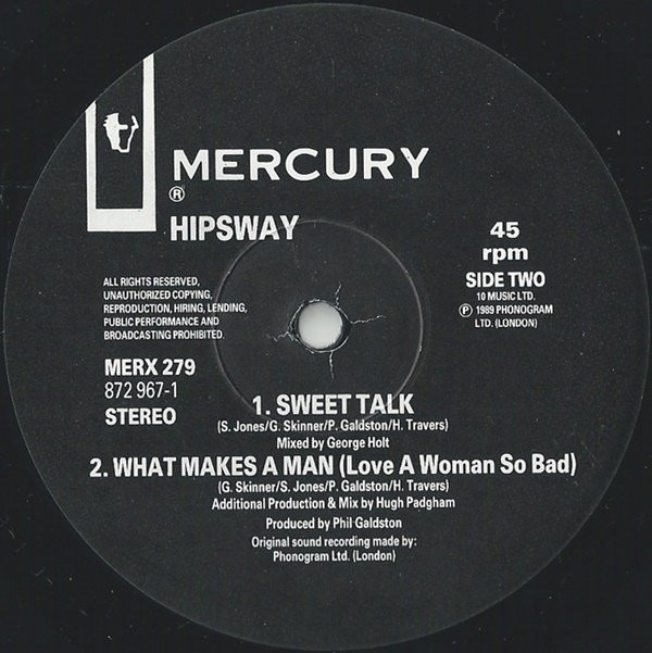 Hipsway - Your Love | Mercury (MERX 279) - 4